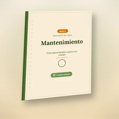 Calendario impreso de mantenimiento semanal